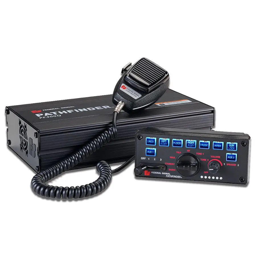 Pathfinder siren controller with hand held remote.