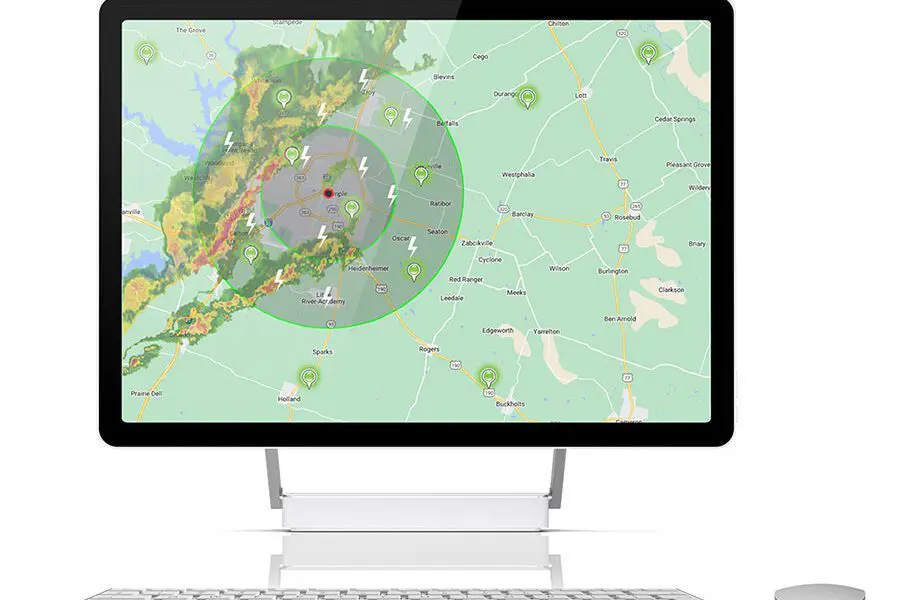 CommanderOne Outdoor Lightning warning