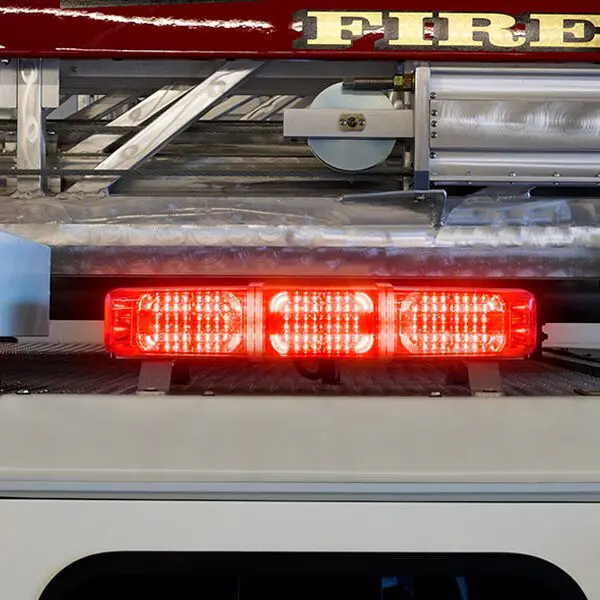 Federal signal navigator mini lightbar on fire truck