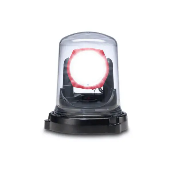 ightSpire LED fire apparatus scene lighting with 360-degree rotation and adjustable spot-to-flood light capability