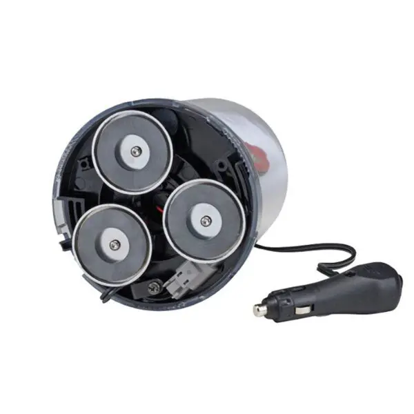 NightSpire LED Spotlight magnet mount base with cord and plug.